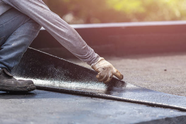 Professional Basement Waterproofing technician working in Pendleton, IN